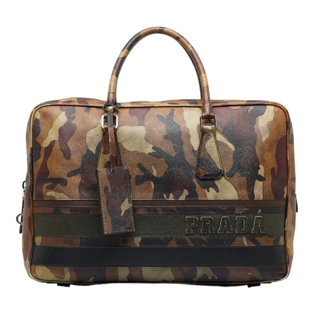 Prada Camouflage Camouflage Handbag Khaki Multicolor